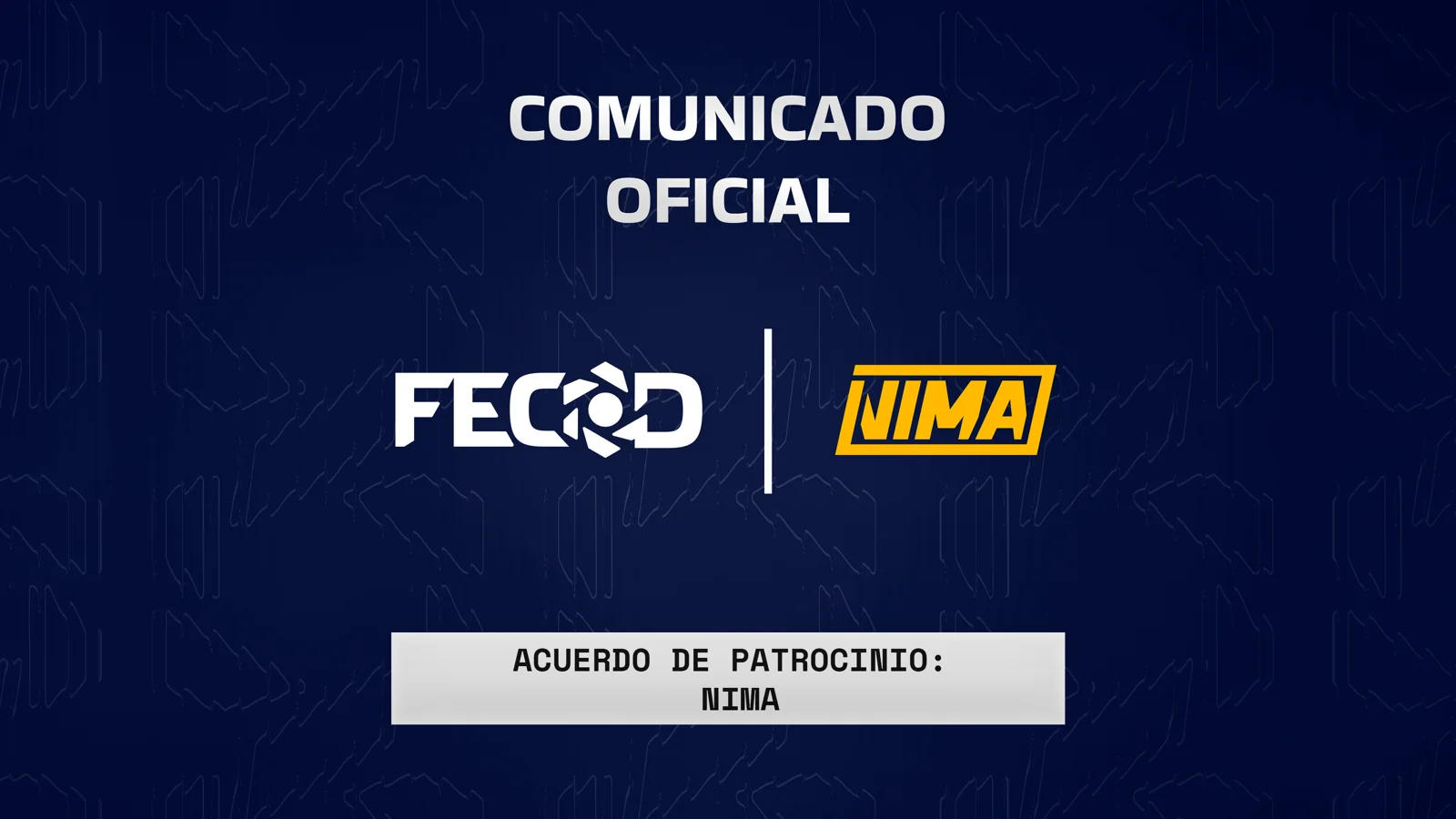 Nima, nuevo patrocinador de FECOD